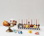 Ner Mitzvah Hand Painted Resin Hanukkah Menorah - Theme Menorahs for Chanukah - Musical Instruments Chanukah Menorah for Kids
