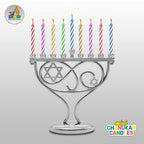 Ner Mitzvah Mini Hanukkah / Birthday Candles (Pack of 44) - Multicolor