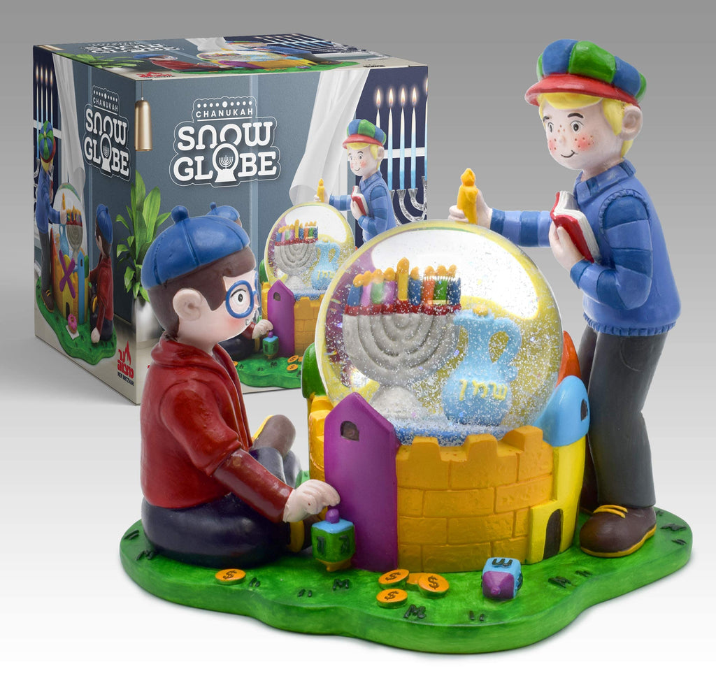 Hanukkah Snow Globe - Hanukkah Decorations for Home - Holiday Snow Globes for Chanukah Decorations - Kids Snow Globe