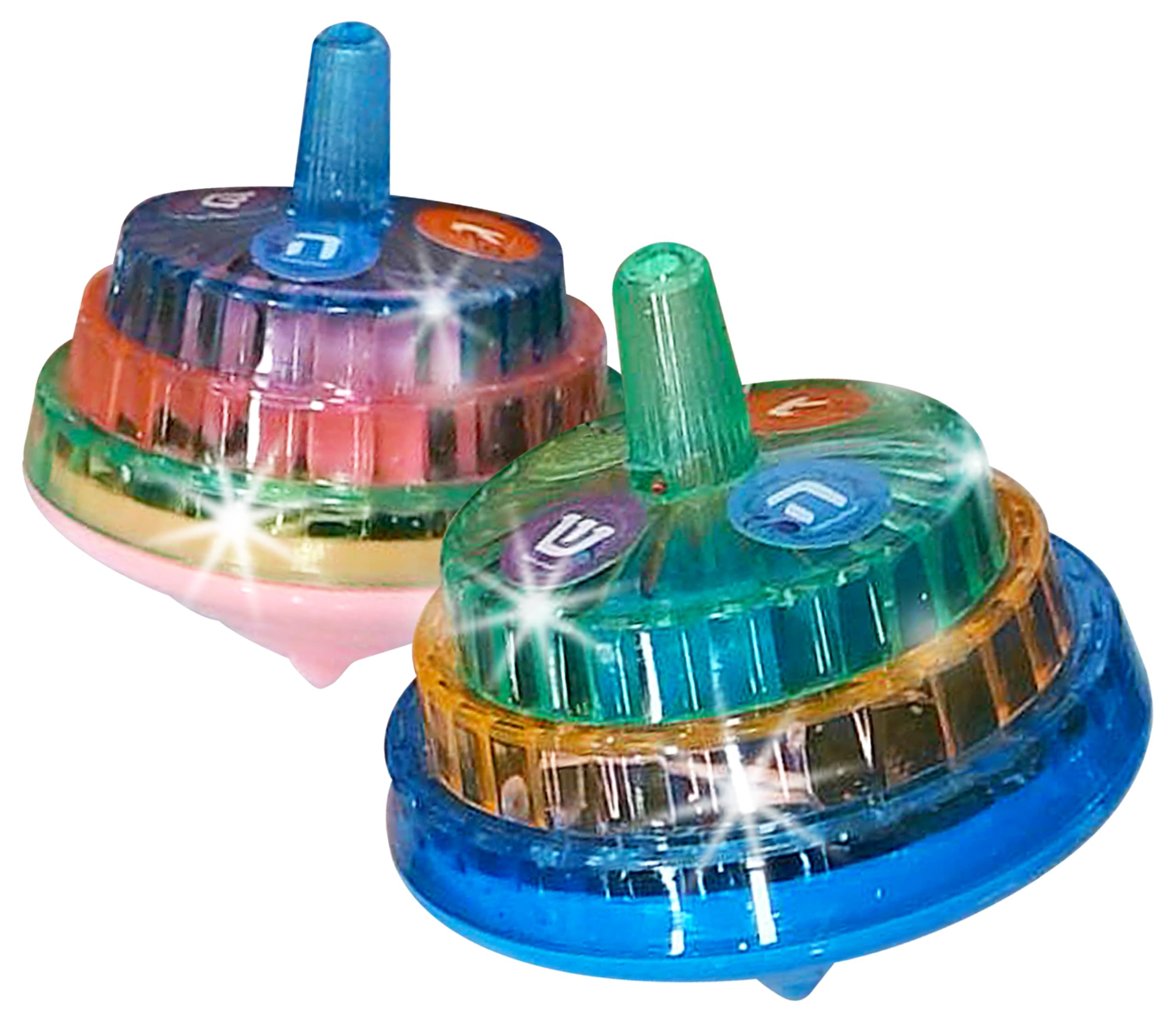 Izzy 'n' Dizzy Musical Dreidel - Hanukkah Dreidel 2 Pack - Sings Oh Draidel as it Lights Up - Light Up Dreidels - Chanukah Toys & Games