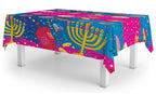 Izzy 'n' Dizzy Hanukkah Tablecloth - Hanukkah Paper Goods - 55" x 92"