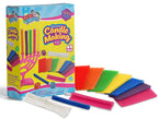 Izzy 'n' Dizzy Hanukkah Candle Making Kit - Includes 44 Beeswax Honeycomb Sheets, 44 Cotton Wicks, Instructions - Chanukah Arts and Crafts