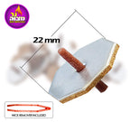 Ner Mitzvah Octagon Shaped Floating Replacement Candle Wicks - Floating Oil Wicks - 1 Pack of 50 Pcs