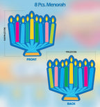 Izzy 'n' Dizzy Hanukkah Cutouts, Happy Hanukkah and Happy Chanukah Holiday Party Decoration (34 Piece)