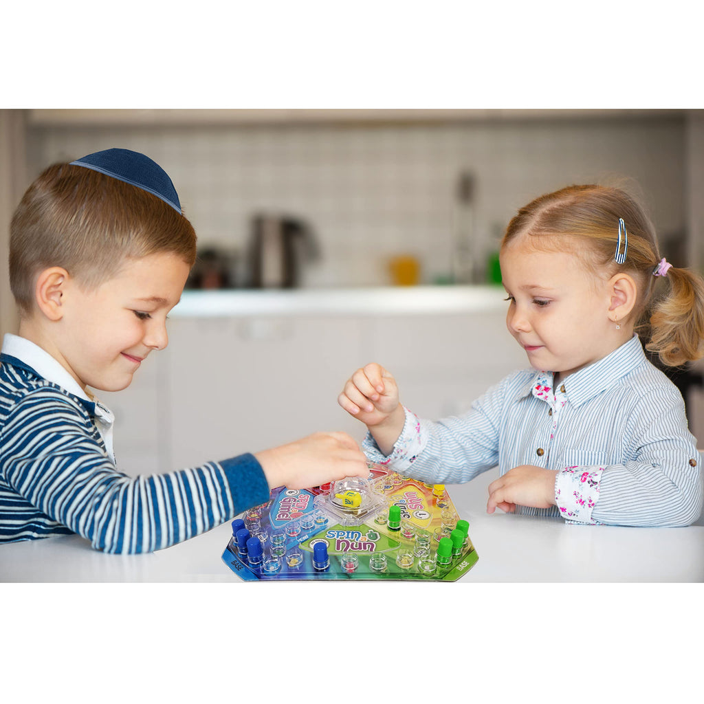 Rite Lite Dreidel Pop & Spin Hanukkah Board Game - Chanukah Gifts Decorations Goodie Bag Rewards Jewish Holiday Party Favors Gift Set for Kids Judaica