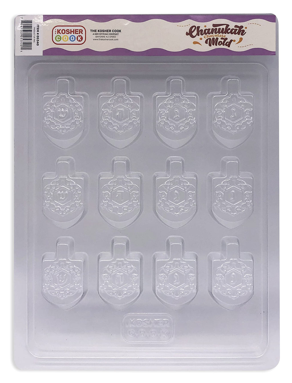 Hanukkah Chocolate Molds - Dreidel Shaped Plastic Molds for Chocolate - Chanukah Dreidel Mold - The Kosher Cook