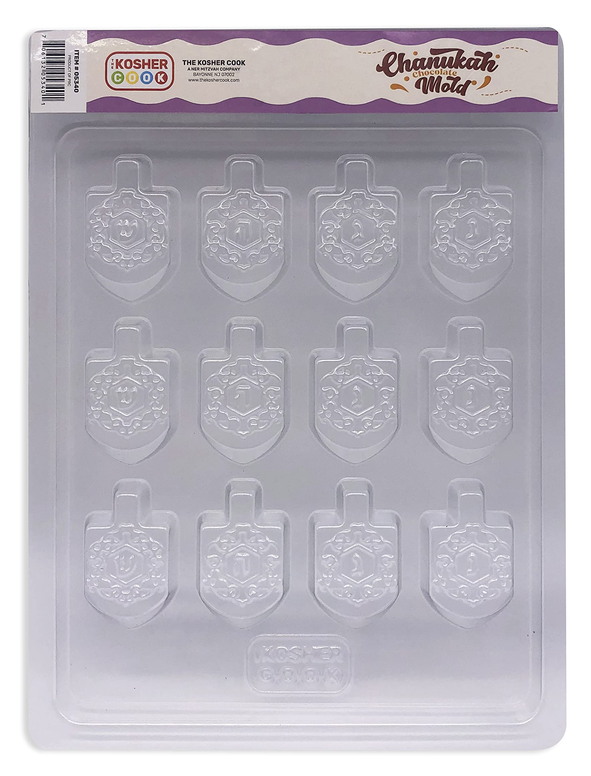 Hanukkah Chocolate Molds - Dreidel Shaped Plastic Molds for Chocolate - Chanukah Dreidel Mold - The Kosher Cook