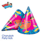 Izzy 'n' Dizzy Hanukkah Party Hats - Hanukkah Paper Goods - 10 Pack