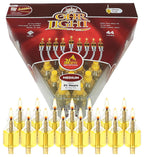 Ner Mitzvah Pre - Filled Menorah Oil Cup Candles, Hanukkah Ohr Lights, 100% Olive Oil with Cotton Wick in Glass Cup - Medium (Pack of 44) Burns Approx. 2 1/2 Hrs