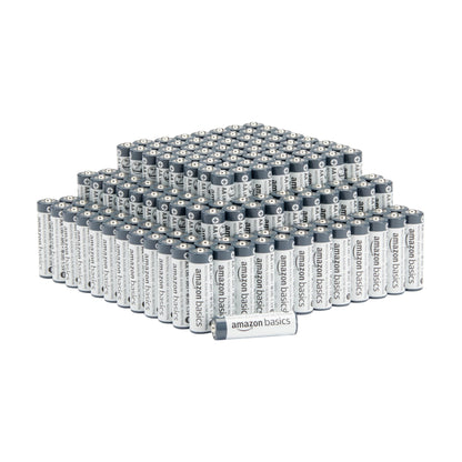 Amazon Basics 150-Pack AA Alkaline Industrial Batteries, 1.5 Volt, 5-10 Year Shelf Life