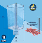 Ner Mitzvah Chanukah Menorah Oil Cups - Oil Insert Cups for Menorahs - Plastic #11 (9 Pack)