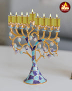 Ner Mitzvah Menorah Jelled Oil Cup Candles - Pre-Filled Hanukkah Chanukah Lights - Olive Oil with Cotton Wick in Glass Cup - Large Size, 44 per Pack, Burns Approx. 2.5 Hours