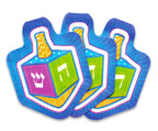 Izzy 'n' Dizzy Hanukkah Napkins - Hanukkah Paper Goods - Dreidel Shaped - 10 Pack