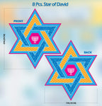 Izzy 'n' Dizzy Hanukkah Cutouts, Happy Hanukkah and Happy Chanukah Holiday Party Decoration (34 Piece)