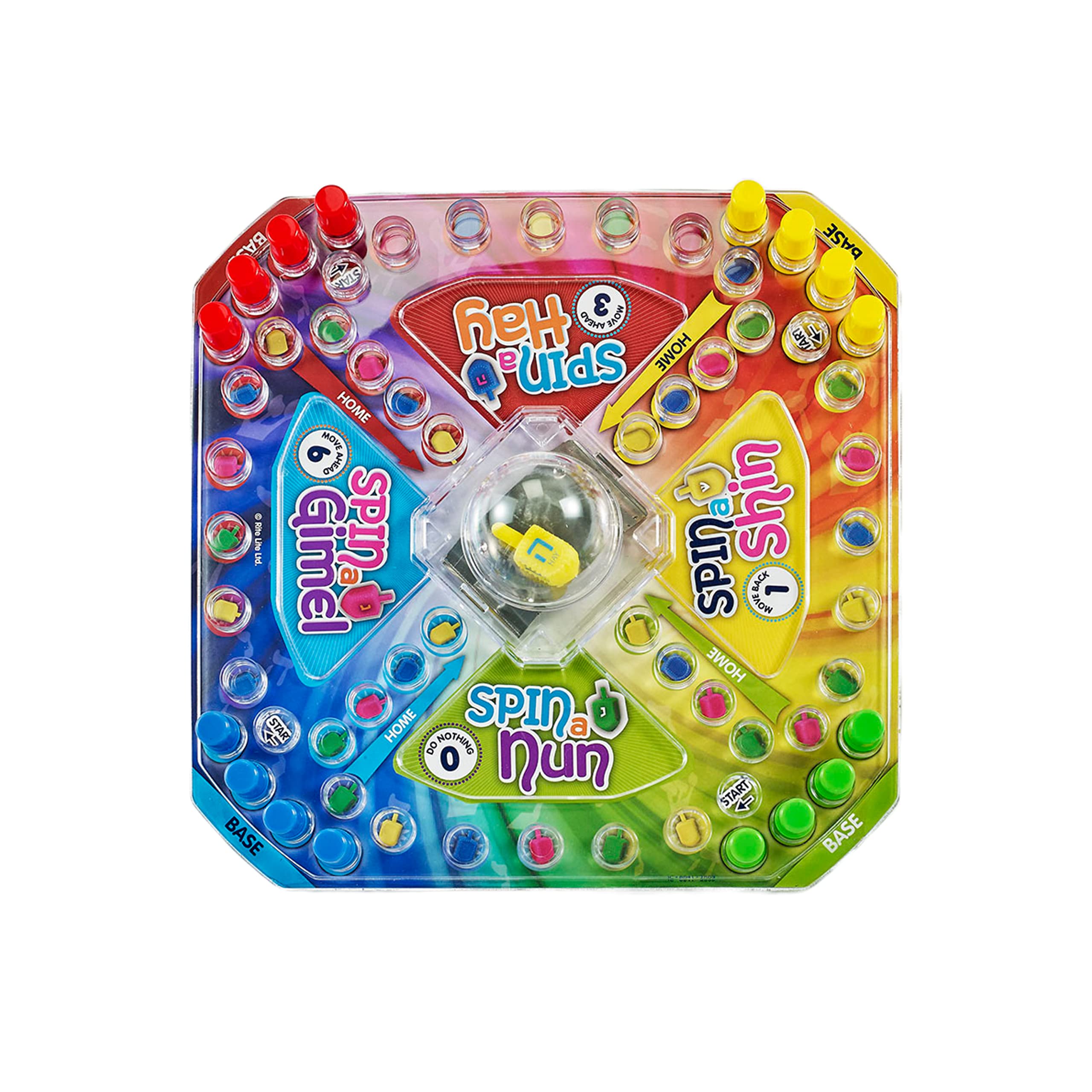 Rite Lite Dreidel Pop & Spin Hanukkah Board Game - Chanukah Gifts Decorations Goodie Bag Rewards Jewish Holiday Party Favors Gift Set for Kids Judaica