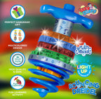 Bouncing Musical Chanukah Dreidel - Sings "Draidel" as it Bounces and Spins - Hanukah Toys, Games - Assorted Colors - by Izzy ‘n’ Dizzy