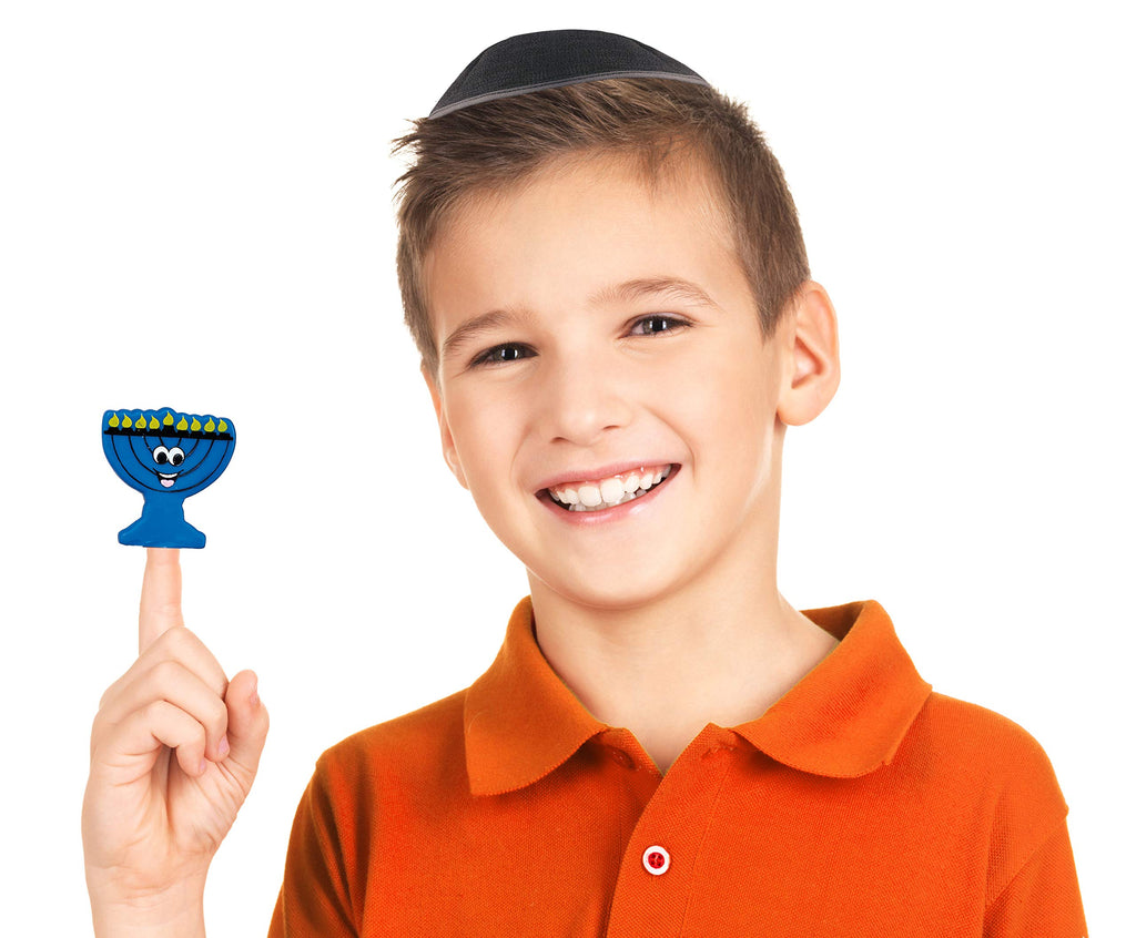 Rite Lite Chanukah Vinyl Finger Puppets For Story Time, Education, Bath Time, and Hanukkah Party Favors Hanukkah Toys Hanukkah Gift