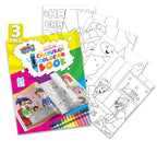 Izzy 'n' Dizzy Hanukkah Coloring Book - Great for Partys and Gifts- Chanuka Coloring Book - 24 Pages - 3 Pack