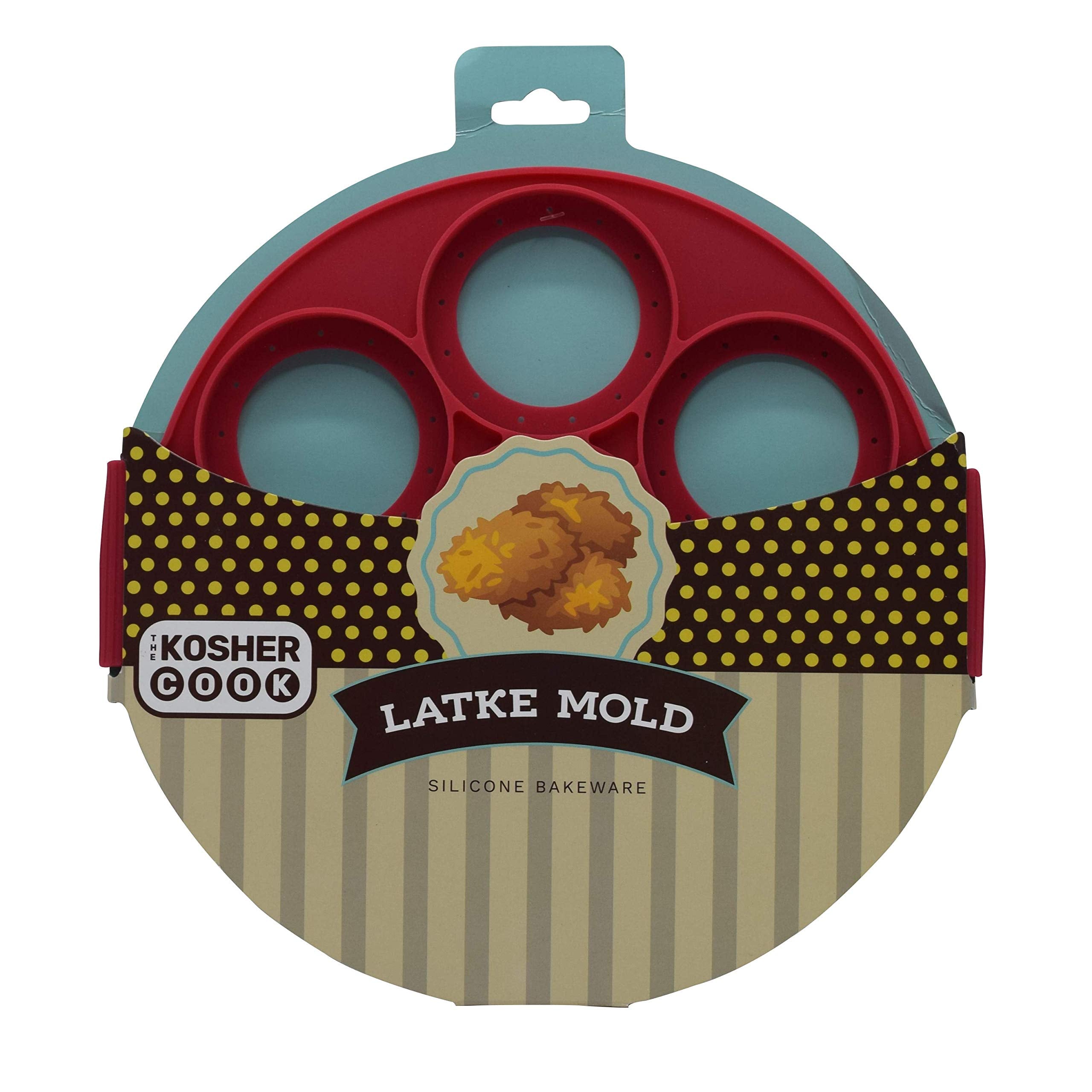 Hanukkah Latke Mold - Latke Silicone Mold - Silicone Pancake Mold or Fried Egg Rings - Chanukah Silicone Bakeware - The Kosher Cook
