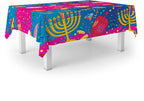 Izzy 'n' Dizzy Hanukkah Tablecloth - Hanukkah Paper Goods - 55" x 92"