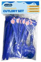 Izzy 'n' Dizzy Hanukkah Cutlery, Dreidel Cutlery Set, Hanukkah Paper Goods, Multicolored Chanukah Themed Party Supplies - 10 Spoons, 10 forks, 10 Knives (Pack of 30)
