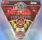 Ner Mitzvah Hanukkah Colored Ohr Lights, Pre-Filled Oil Candles - Small Size, 44 per pk. Burns Aprox. 1 1/2 Hrs