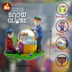 Hanukkah Snow Globe - Hanukkah Decorations for Home - Holiday Snow Globes for Chanukah Decorations - Kids Snow Globe
