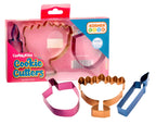 The Kosher Cook Hanukkah Multicolored Stainless Steel Chanukah Cookie Cutters, 3 Piece Set