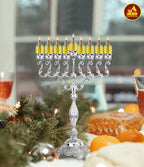 Ner Mitzvah Pre-Filled Menorah Oil Cup Candles - Hanukkah Ohr Lights - 100% Olive Oil with Cotton Wick in Glass Cup - Small Size, 44 per Pack, Burns Approx. 1 1/2 Hrs