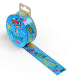 Izzy 'n' Dizzy Hanukkah Gift Wrap Ribbon - Blue Nylon Wrapping Paper Ribbon - 25mm x 3mm