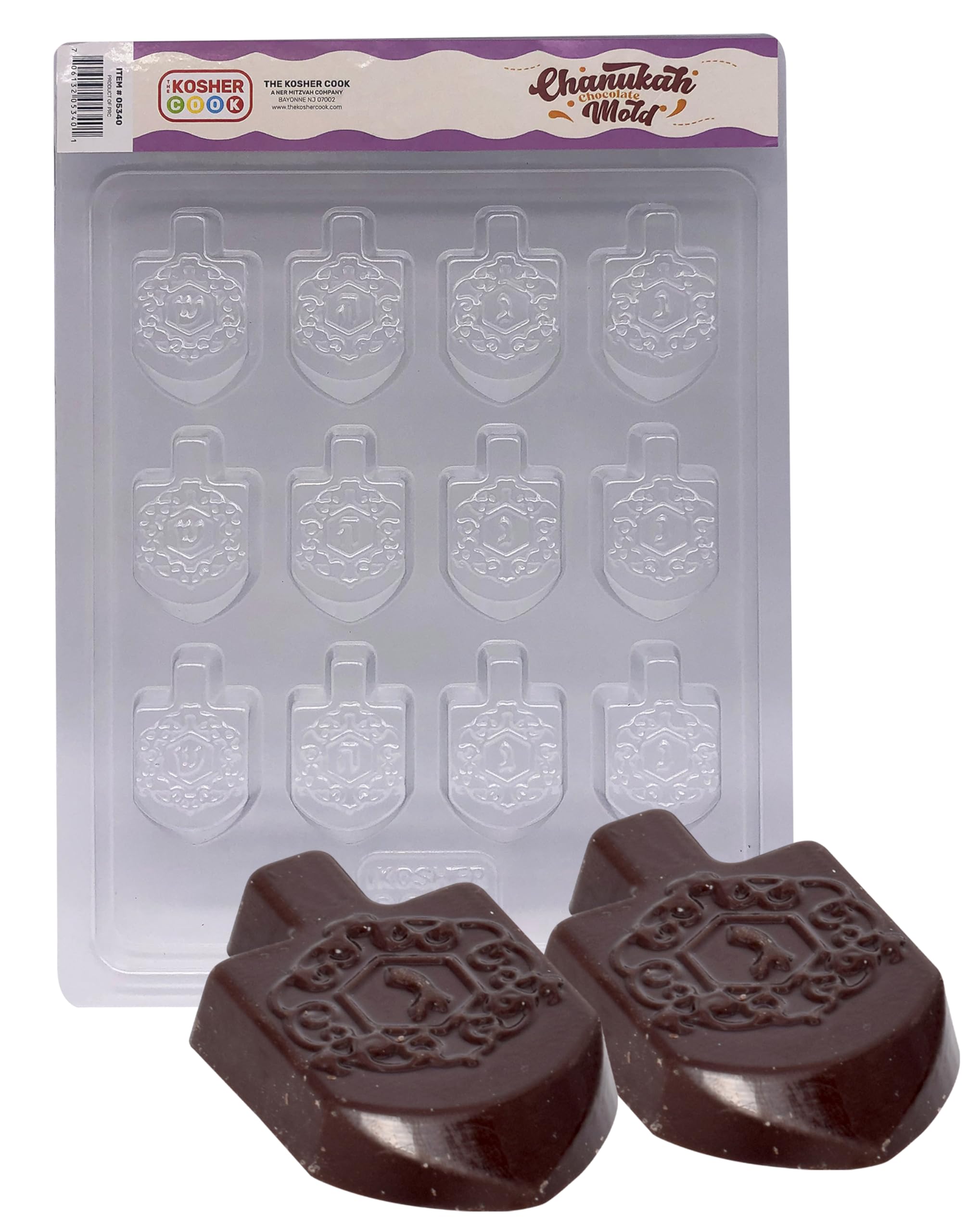Hanukkah Chocolate Molds - Dreidel Shaped Plastic Molds for Chocolate - Chanukah Dreidel Mold - The Kosher Cook