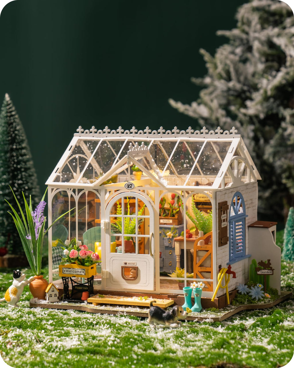 Wowood DIY Miniature House Kit Dreamy Garden House,