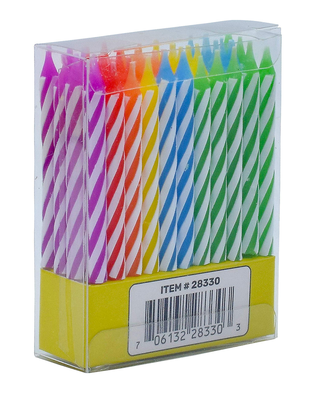 Ner Mitzvah Mini Hanukkah / Birthday Candles (Pack of 44) - Multicolor