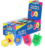 Izzy 'n' Dizzy 4 Pack Fillable Dreidels - Great for Chocolate Coins and Candy - Small