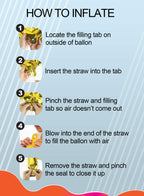 Hanukkah Balloon - Happy Chanukah XL Balloon - 24 inch x 36 inch - Hanukkah Décor