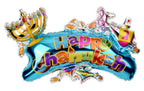 Hanukkah Balloon - Happy Chanukah XL Balloon - 24 inch x 36 inch - Hanukkah Décor