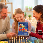 Hanukkah 3D Pop Up Greeting Card – Holiday Card with Menorah, Candles, Dreidel, and Star of David – Festival of Lights Jewish Greeting Card for Family, Friends, and Loved Ones with Envelope & Blank Note Card