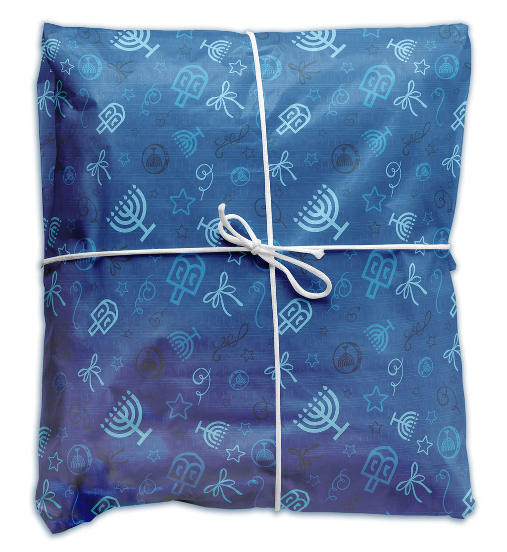 The Hanukkah Company Tissue Paper, Blue Tissue Paper for Gift Bags, Hanukkah Paper Wrap (Pack of 8) - 18 Inch x 24 Inch