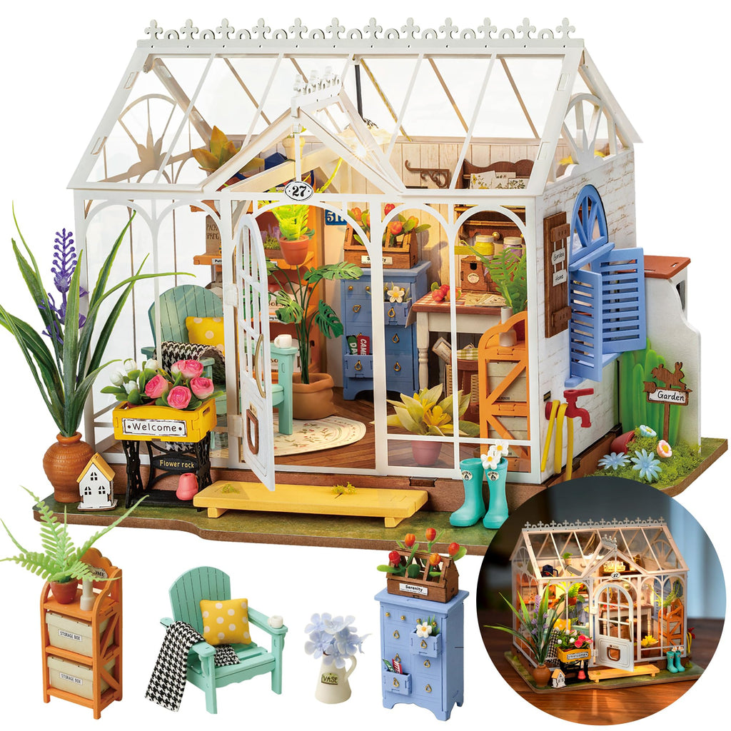 Wowood DIY Miniature House Kit Dreamy Garden House,