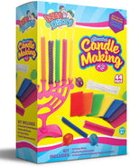 Izzy 'n' Dizzy Hanukkah Candle Making Kit - Includes 44 Beeswax Honeycomb Sheets, 44 Cotton Wicks, Instructions - Chanukah Arts and Crafts