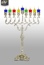 OHR CANDLES Pre - Filled Colored Menorah Oil Cup Candles, Hanukkah EZ Lights, 100% Olive Oil with Cotton Wick in Plastic Cup, Medium (Pack of 44) - Burns Approx, 1/2 Hrs