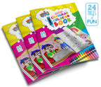 Izzy 'n' Dizzy Hanukkah Coloring Book - Great for Partys and Gifts- Chanuka Coloring Book - 24 Pages - 3 Pack