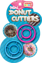 The Kosher Cook Mini Hanukkah Plastic Donut Cookie Cutter, 2 Piece Set