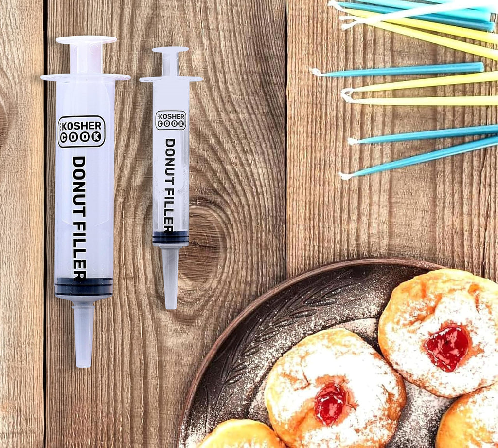 The Kosher Cook Set of 2 Donut Filling Injector - Kitchen Tools Pastry Injector - Plastic Durable Food Injector Syringe