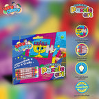 Chanukah Puzzle Art Kit - Includes 5 Colored Crayons, 1 Puzzle Board - 7" x 6" - Hanukkah Arts and Crafts - Gifts and Games